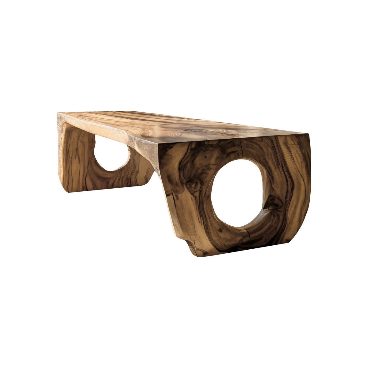 Solarch Hollow-Base Solid Wood Dining Table