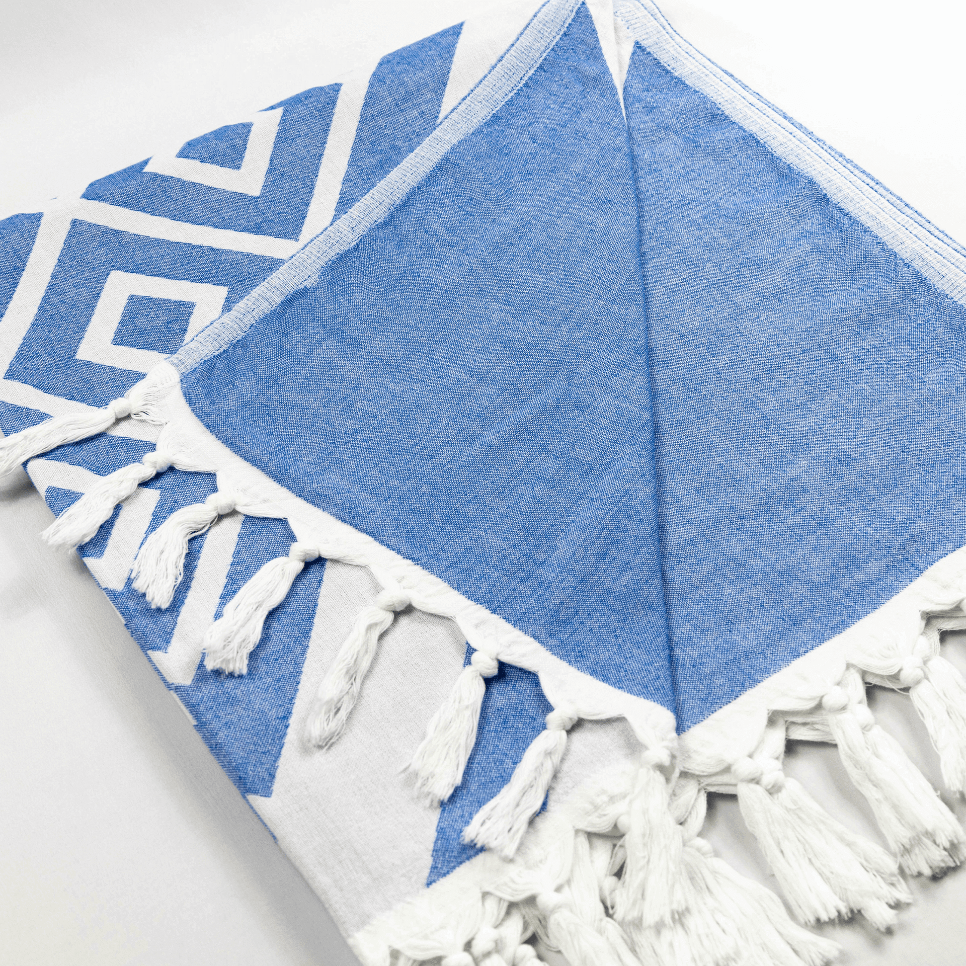 Turkish Towel | Body Towel | Blue + White