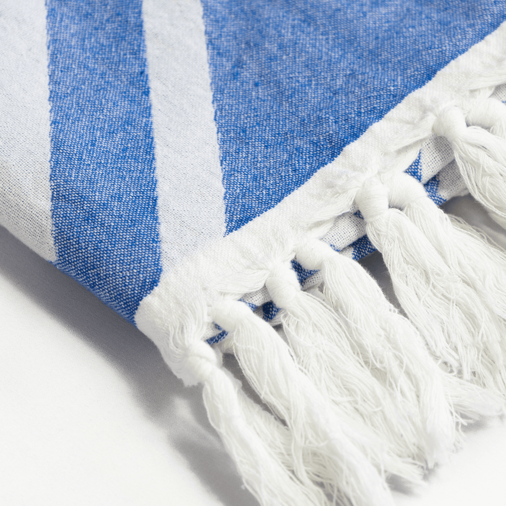 Turkish Towel | Hand Towel | Blue + White