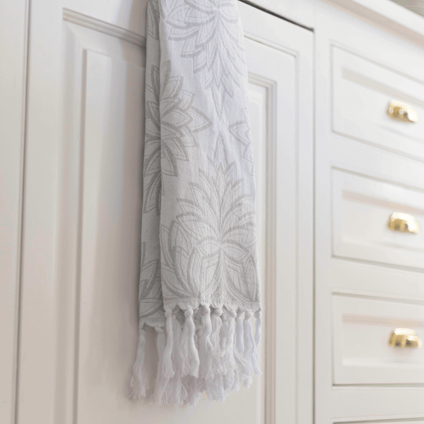 Turkish Towel | Single Set | Grey + White
