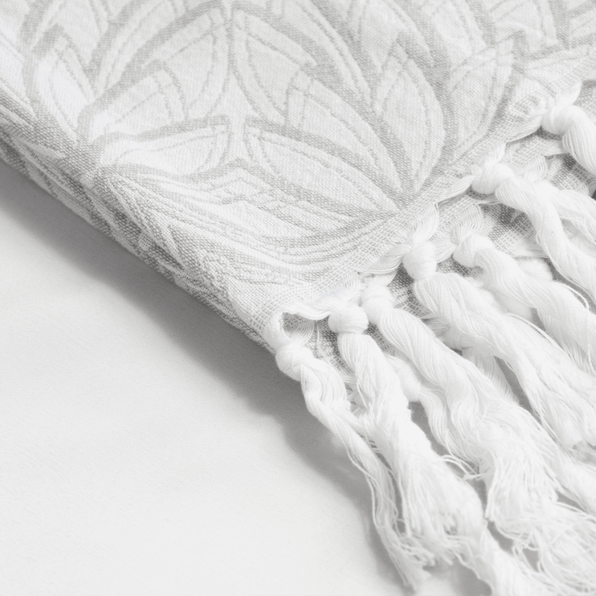 Turkish Towel | Hand Towel | Grey + White