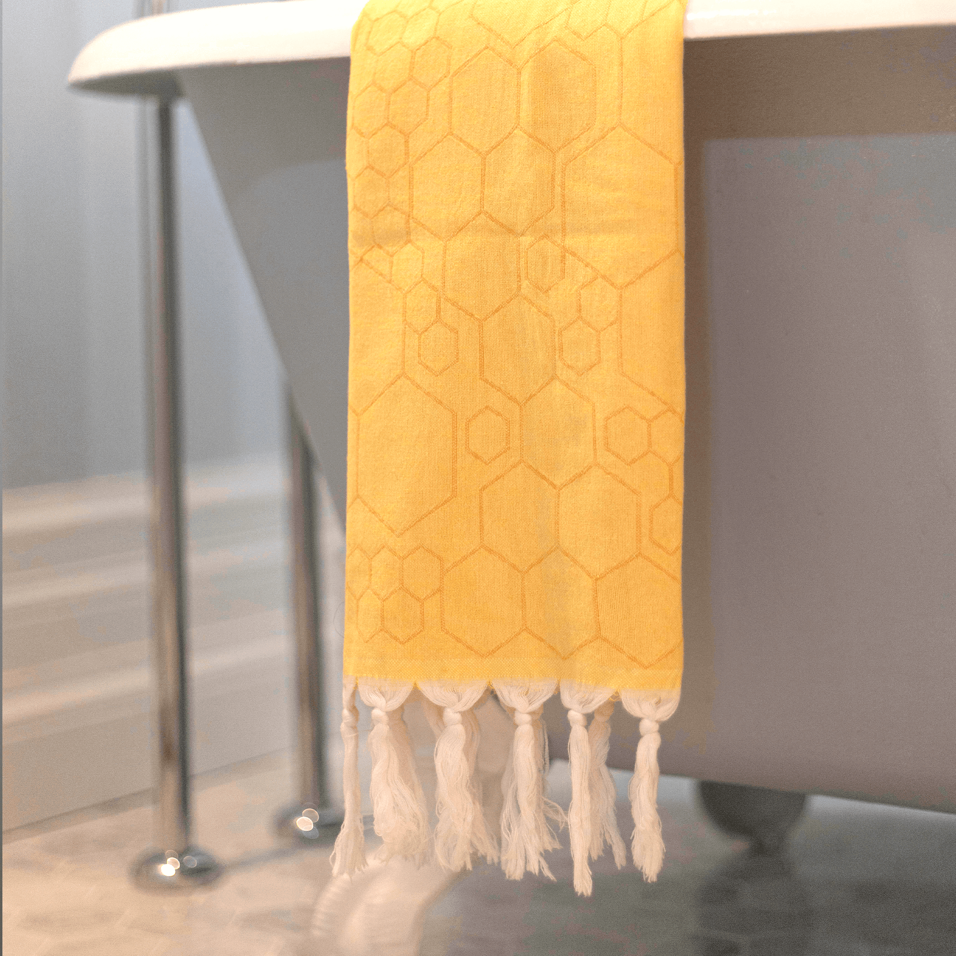 Turkish Towel | Hand Towel | Yellow + Orange
