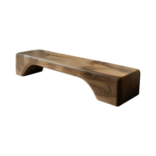 Sona Minimalist Organic Solid Wood Bench