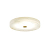 Round Sophie White Alabaster Ceiling Lamp