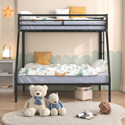 Space-saving Metal Slatted Bed Frame for Teens and Adults Noise-free No Box Spring Needed-Black