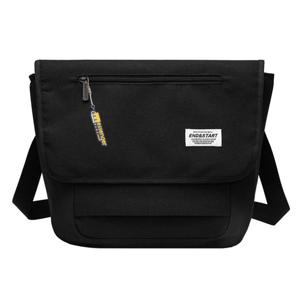 Spacious Black Messenger Bag