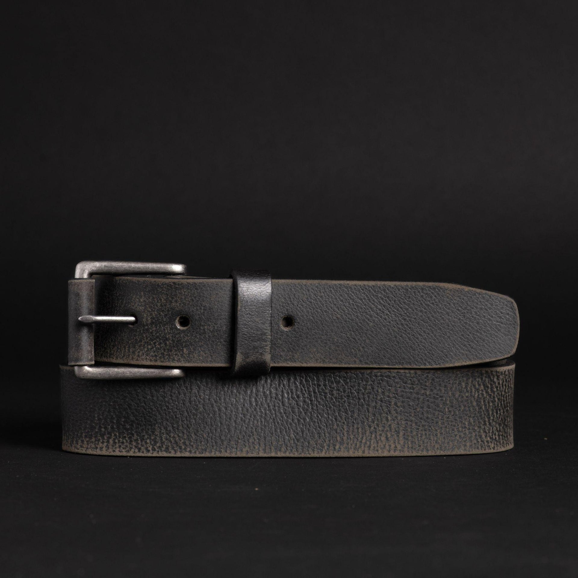 The Spartan Belt - Brown Leather Belt With Leather Wrapped Buckle