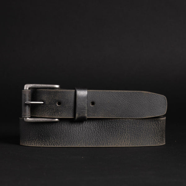 The Spartan Belt - Brown Leather Belt With Leather Wrapped Buckle