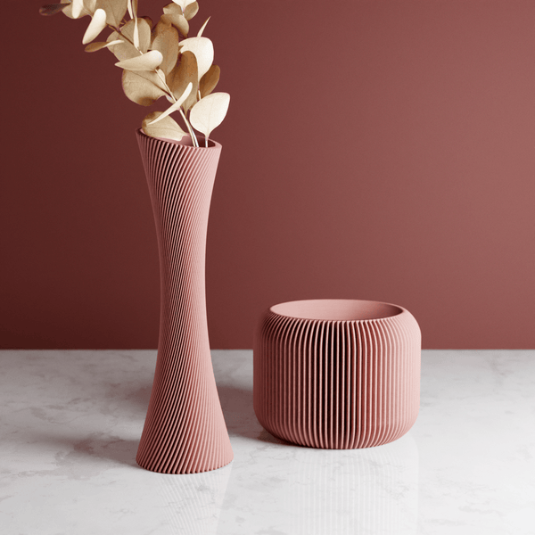 SPIRAL ROSE Vase
