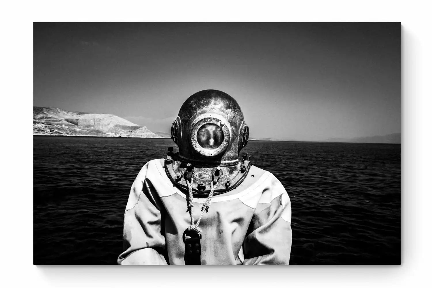 Sponge Diver | Kalymnos | Black & White Art Wall