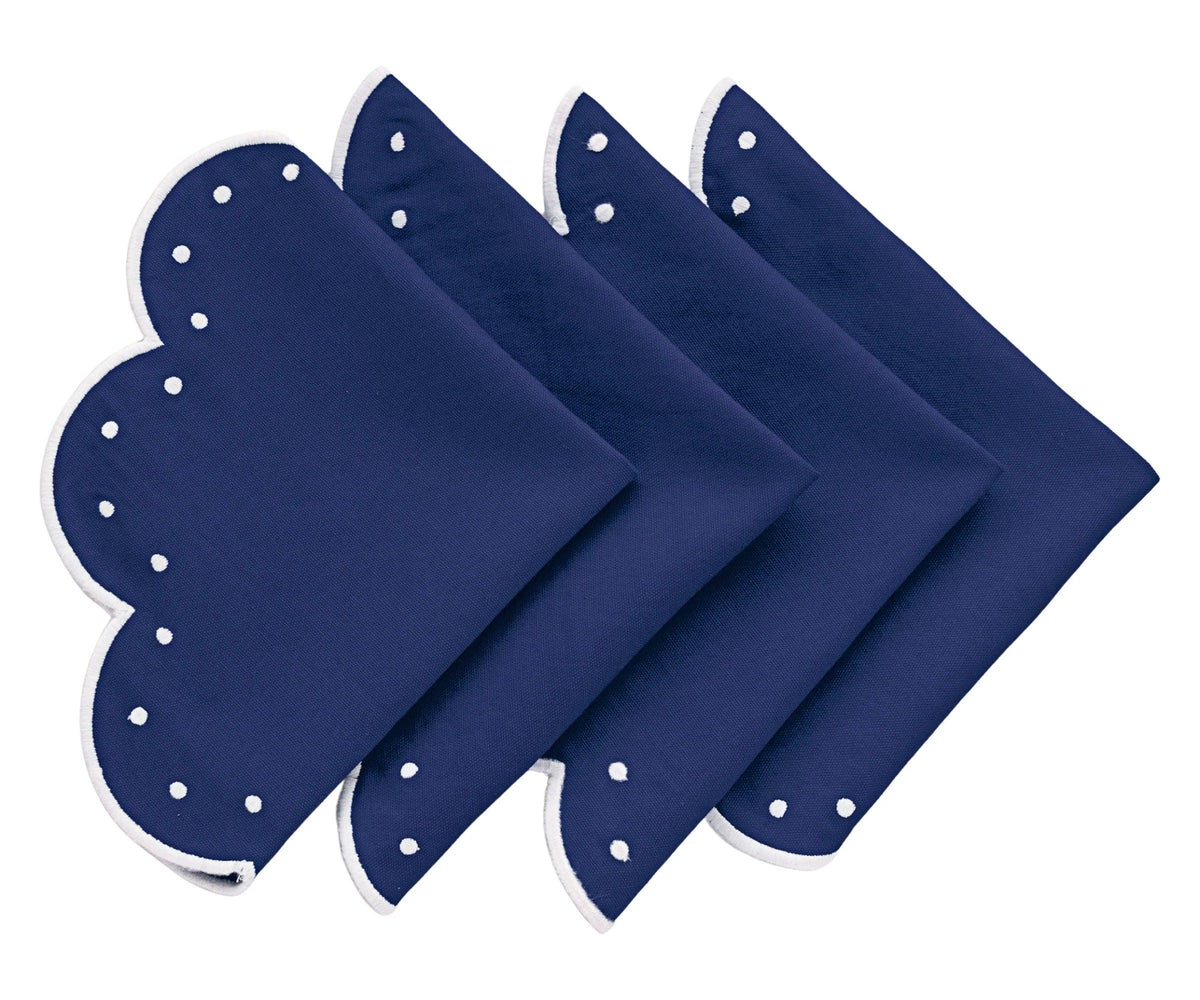 Navy and White Trim Placemats