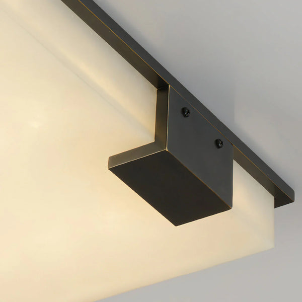 Arle Square Alabaster Black Ceiling Lamp