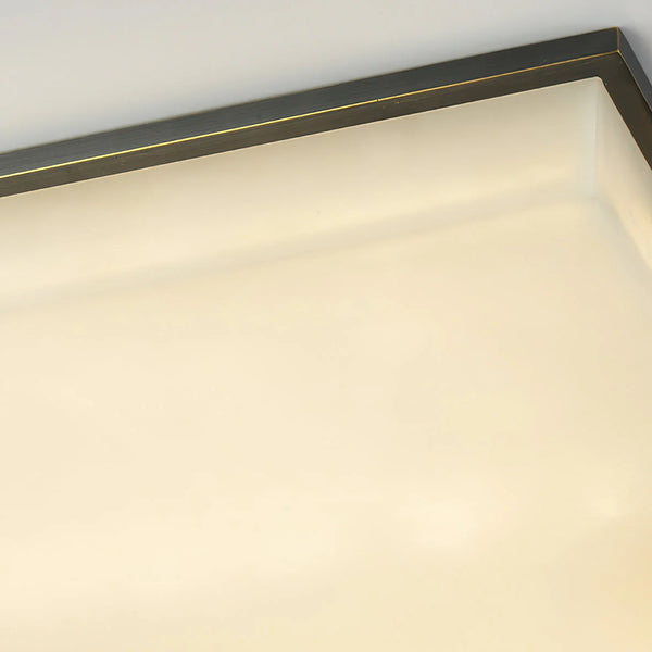 Arle Square Alabaster Black Ceiling Lamp