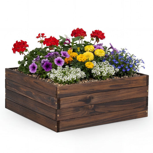 Square Raised Garden Bed Flower Vegetables Seeds Planter