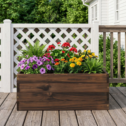 Square Raised Garden Bed Flower Vegetables Seeds Planter