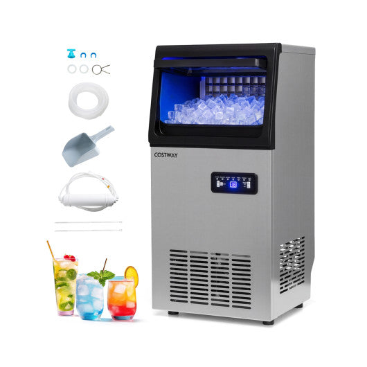 Stainless Steel Commercial Ice Maker 110 lbs/24H