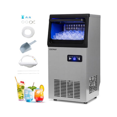 Stainless Steel Commercial Ice Maker 110 lbs/24H