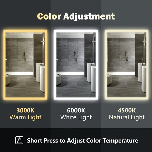 Standard Edge Glow LED Bathroom Mirror