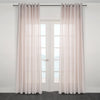 Imola Striped Jacquard Sheer Grommet Curtain