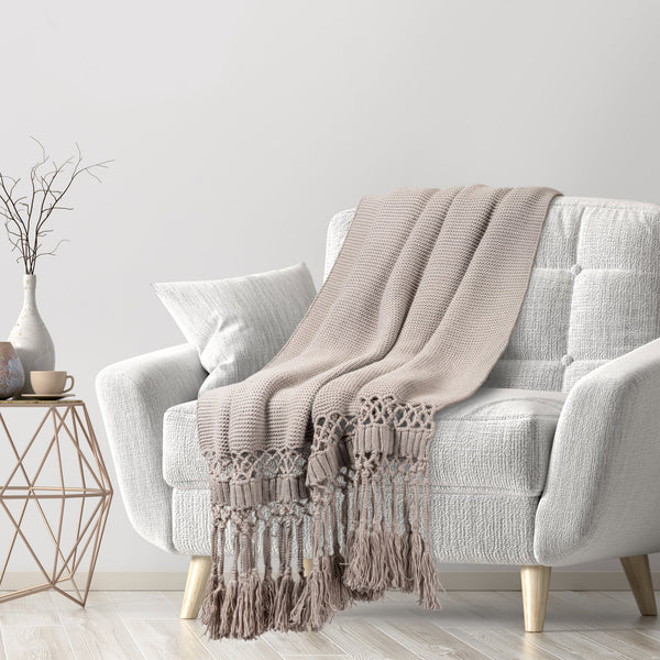 Heavy Knit  Oversized Throw Blanket