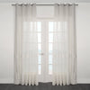 Massa Classic Embroidered Sheer Grommet Curtain 80