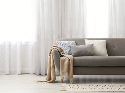 Massa Classic Embroidered Sheer Grommet Curtain 80