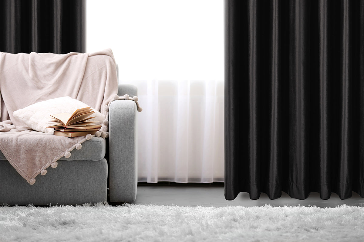 Heavy Velvet Textured Curtains 60