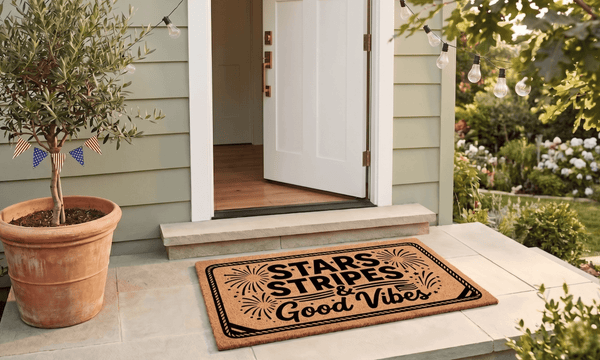 Stars, Stripes & Good Vibes Coir Mat