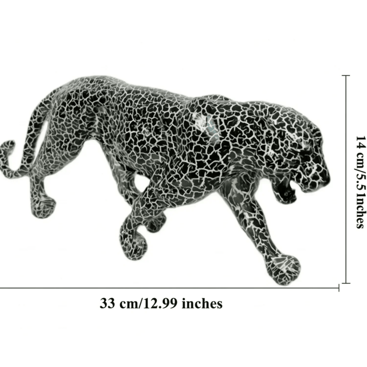 Statue - Geometric Leopard Gold