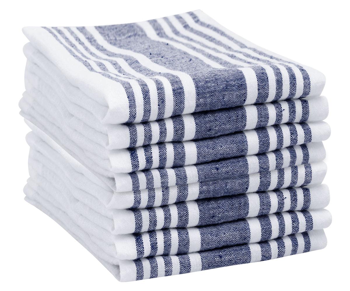 Navy Blue Striped Napkins Set of 4, 8 & More