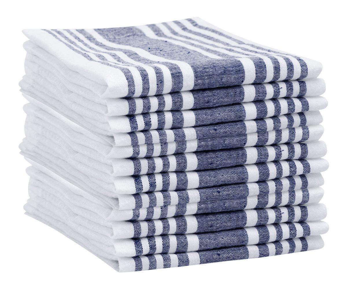 Navy Blue Striped Napkins Set of 4, 8 & More
