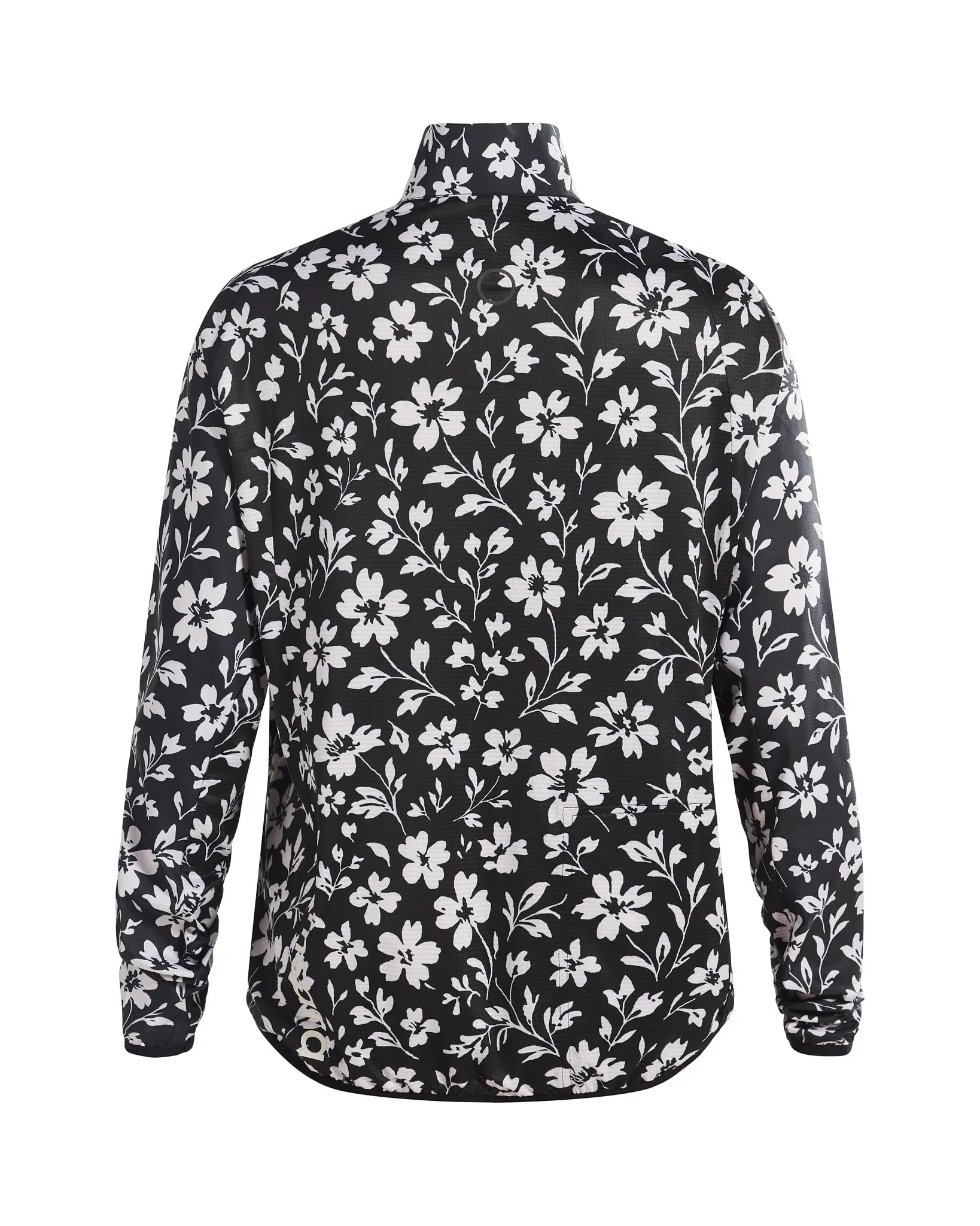 Stop The Wind Cycling Jacket - Black Floral Maze