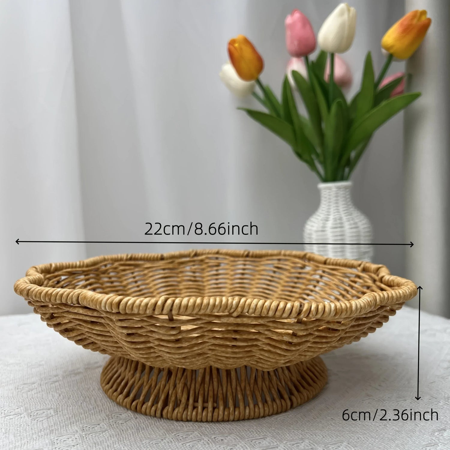 Storage Tray - Handwoven Bohemian Wooden
