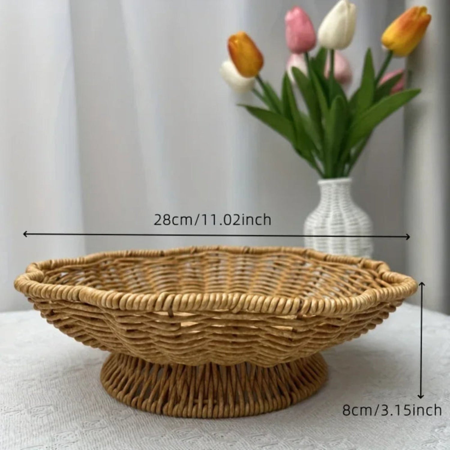 Storage Tray - Handwoven Bohemian Wooden