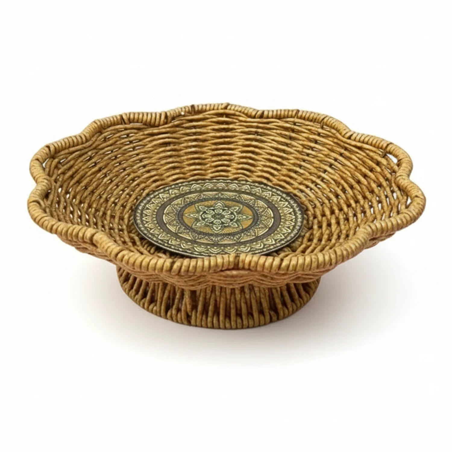 Storage Tray - Handwoven Bohemian Wooden