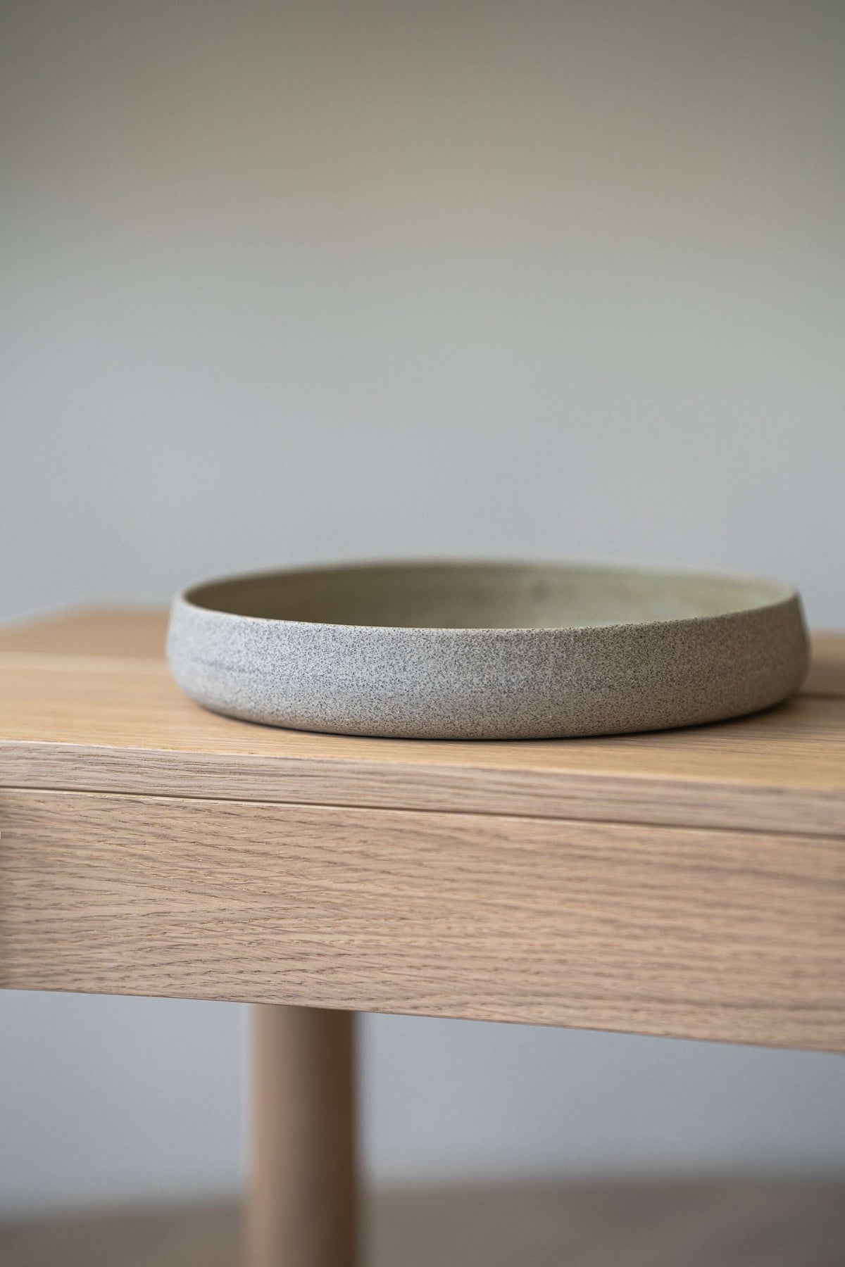 Stoneware Salad Plates with High Sides 