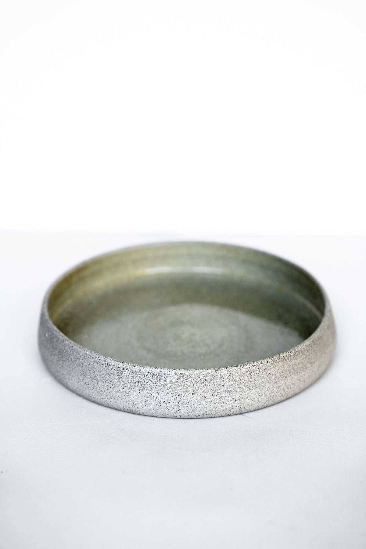 Stoneware Salad Plates with High Sides 