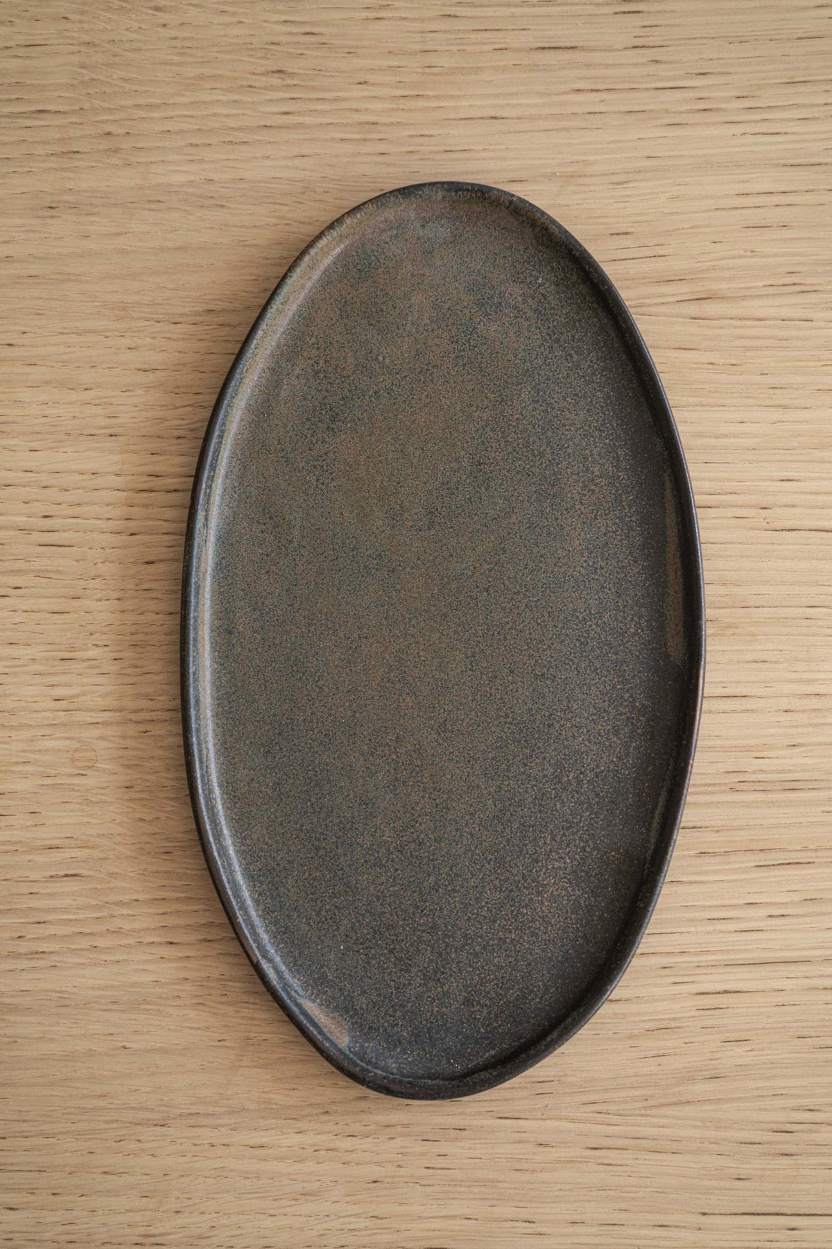 Rust Matte Stoneware Serving Platter