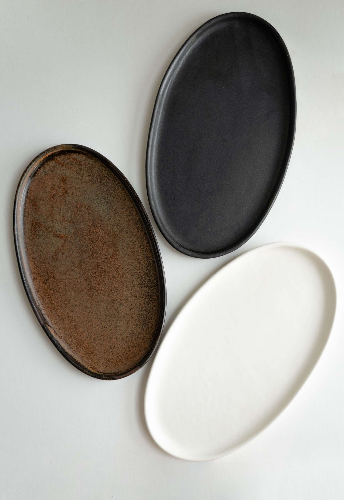 Rust Matte Stoneware Serving Platter