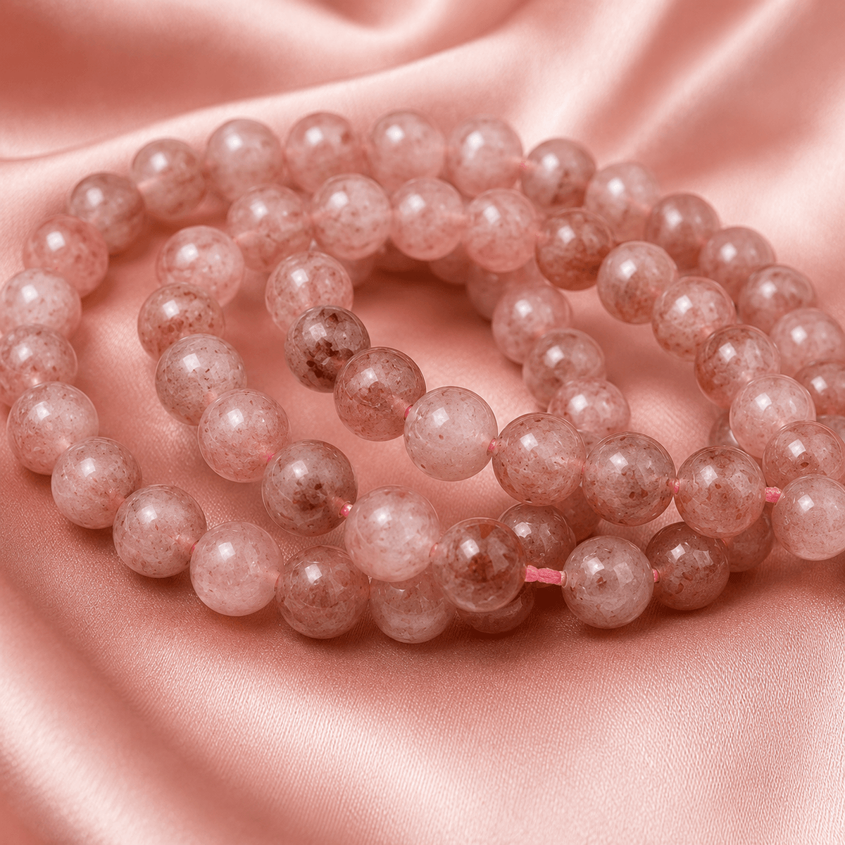 Strawberry Quartz Bracelet (Attraction and Emotional Calmness)
