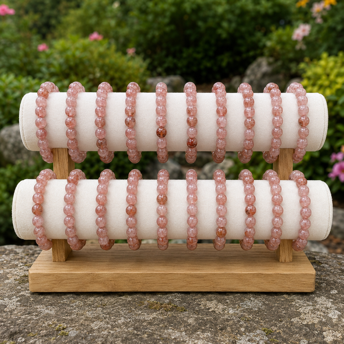 Strawberry Quartz Bracelet (Attraction and Emotional Calmness)