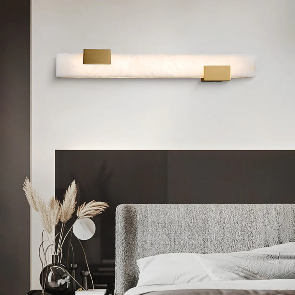 Strip Copper Alabaster Wall Lamp