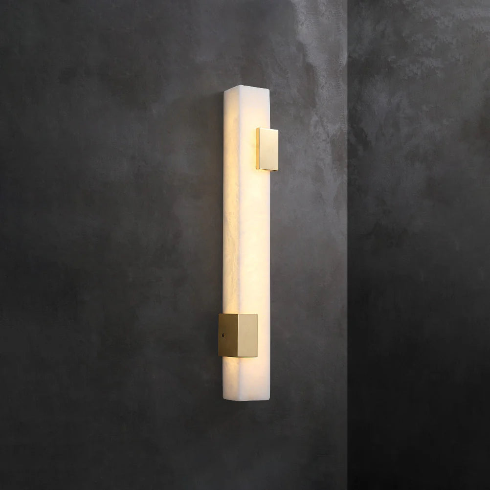 Strip Copper Alabaster Wall Lamp