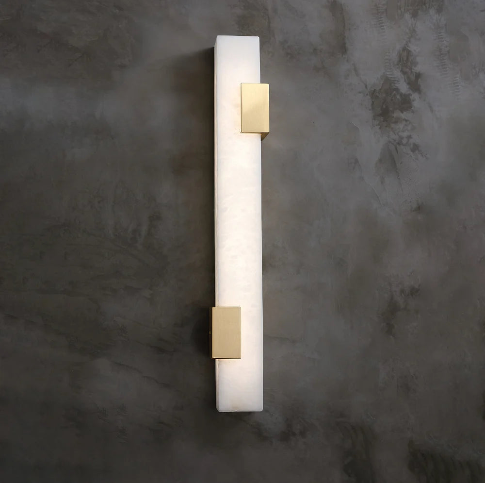 Strip Copper Alabaster Wall Lamp