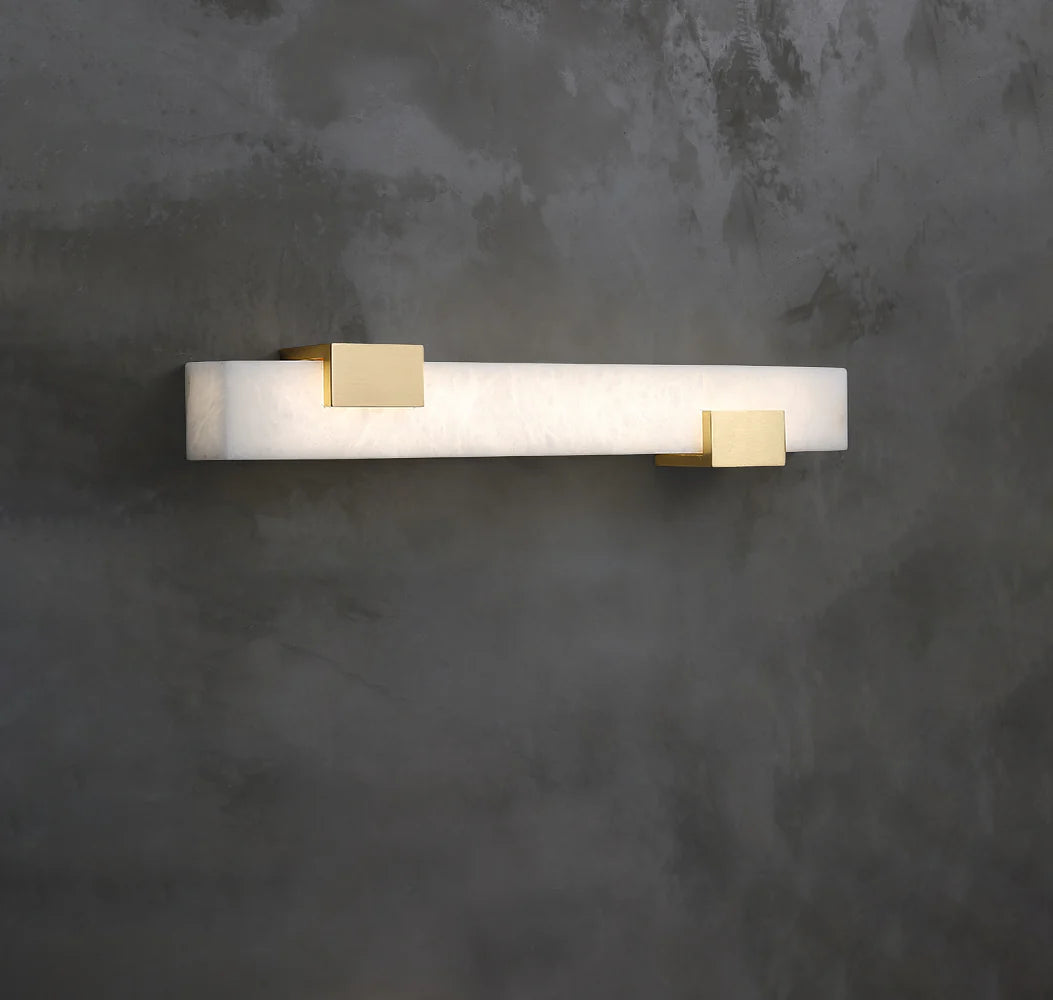 Strip Copper Alabaster Wall Lamp