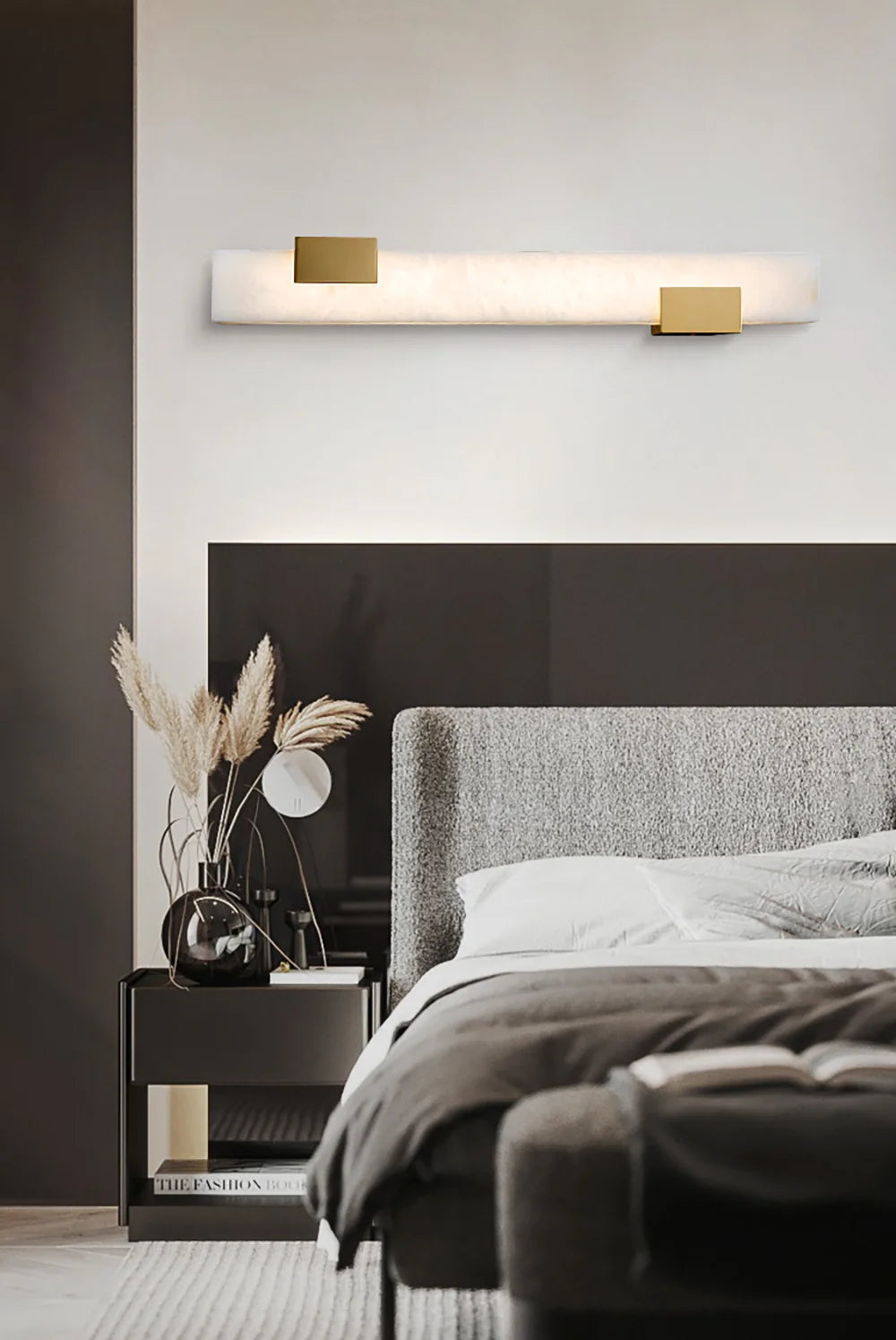 Strip Copper Alabaster Wall Lamp