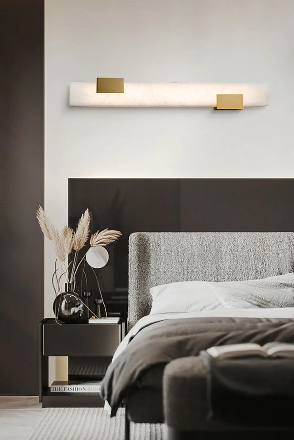 Strip Copper Alabaster Wall Lamp