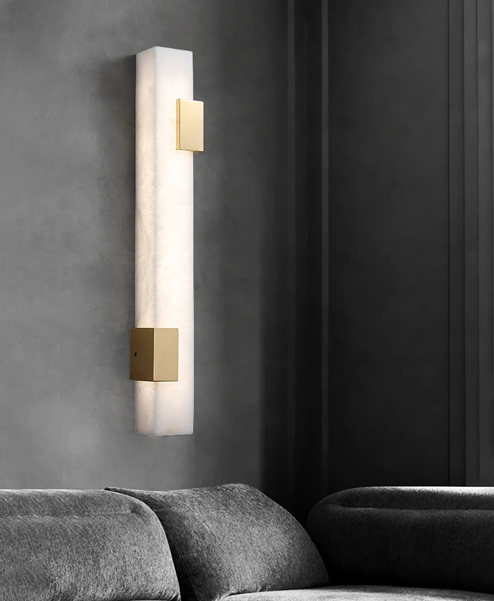 Strip Copper Alabaster Wall Lamp