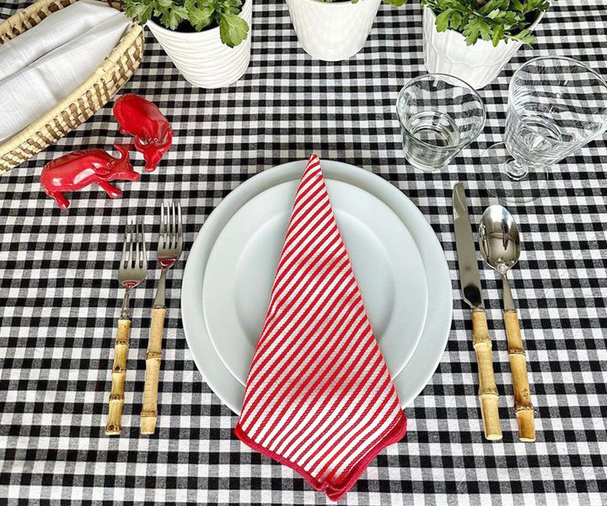Red Cloth Napkins - Dinner Napkins