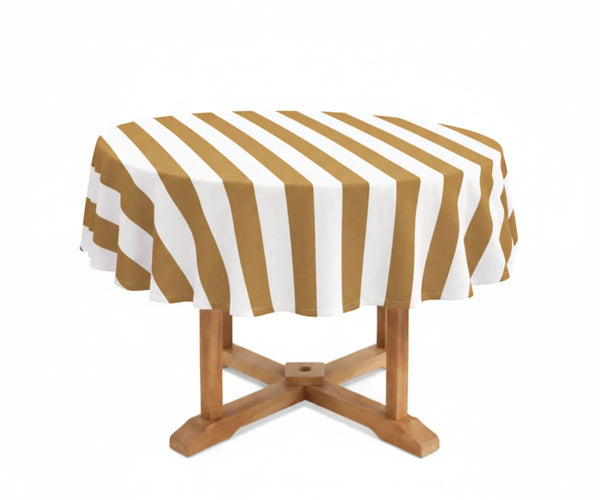 Cabana Striped Tablecloth - Round